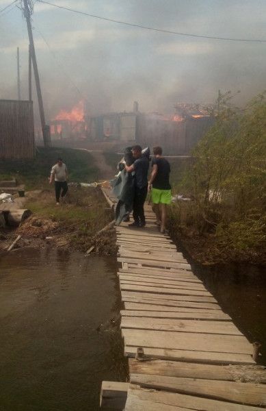 Пожары на территории Сибири