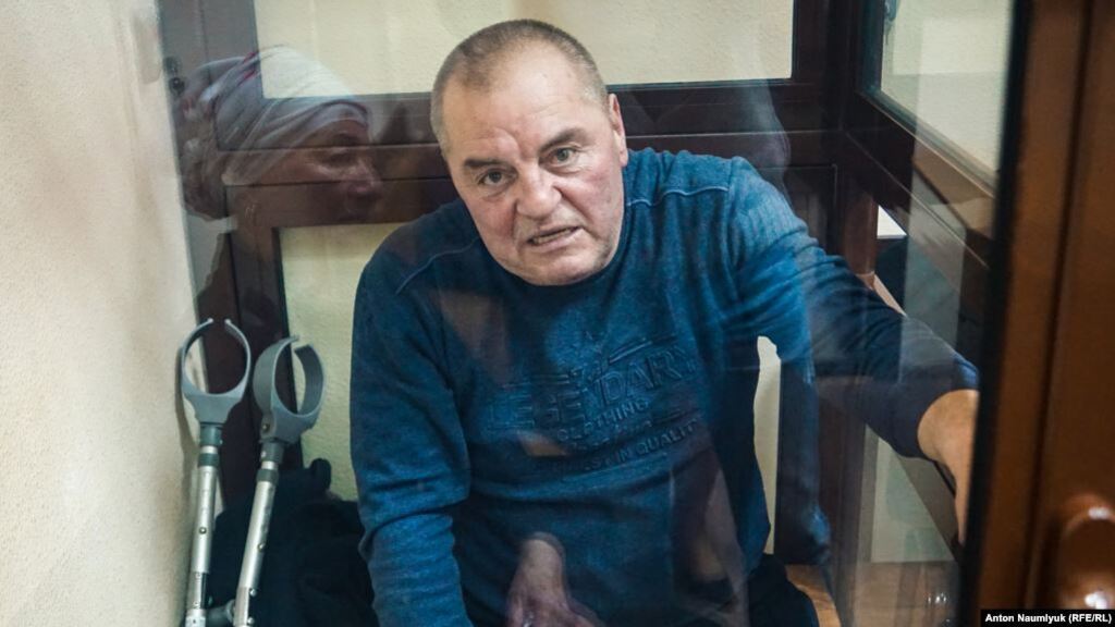 Крымскотатарский активист Эдем Бекиров на суде в Симферополе