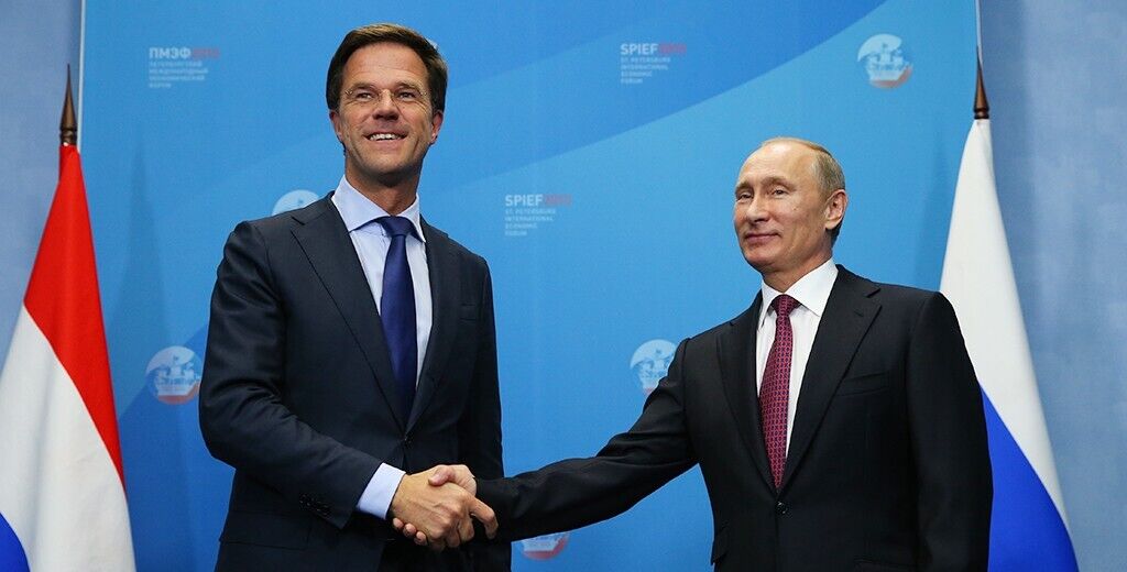 Премьер-министр Нидерландов Марк Рютте и Владимир Путин