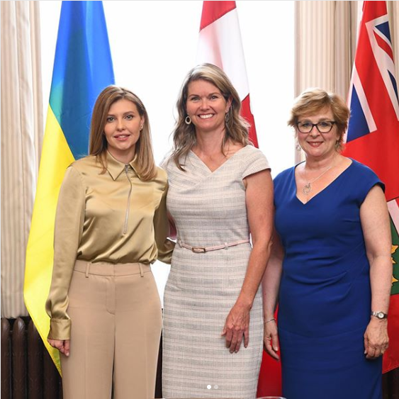 Олена Зеленська на зустрічі із канадськими чиновниками
