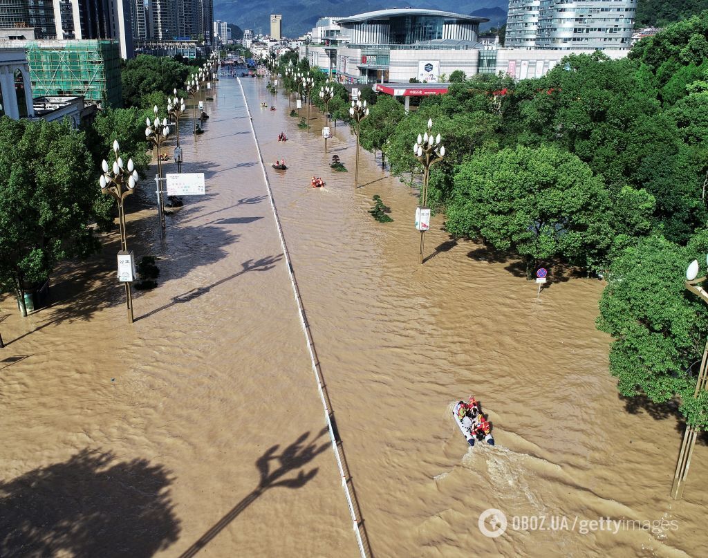 Последствия тайфуна Лекима в Китае