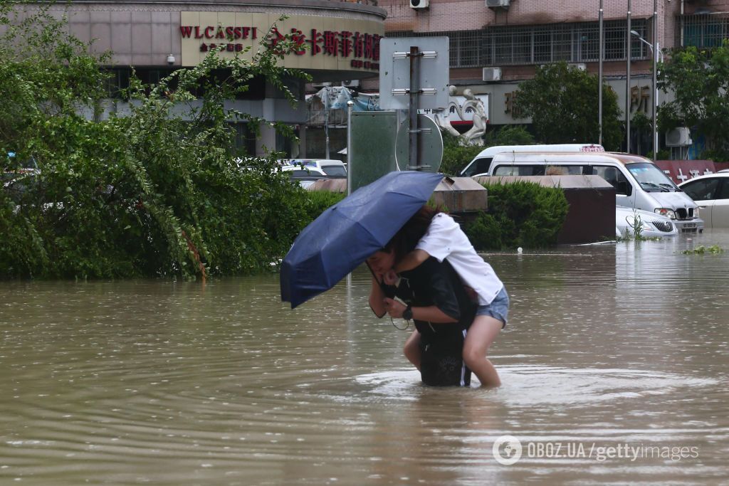 Последствия тайфуна Лекима в Китае