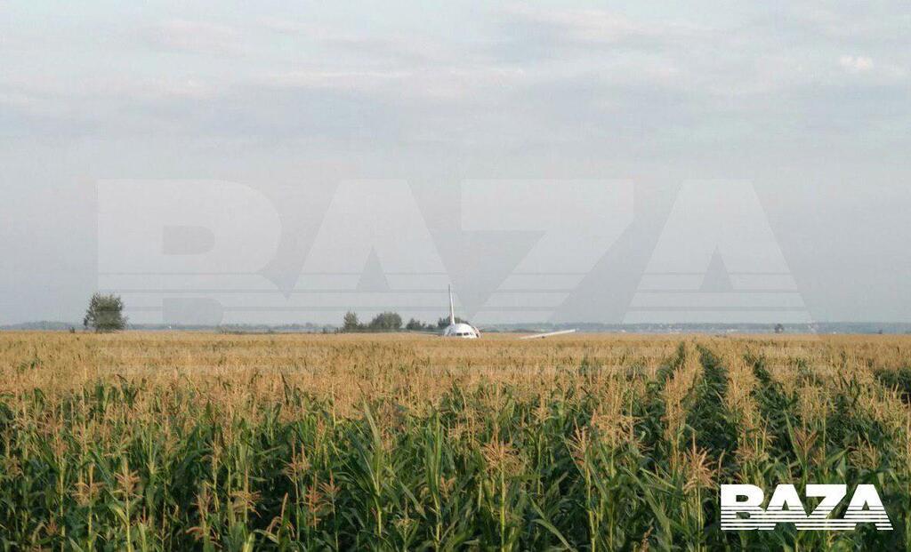 Літак, що летів до Криму, загорівся і сів посеред поля: десятки постраждалих