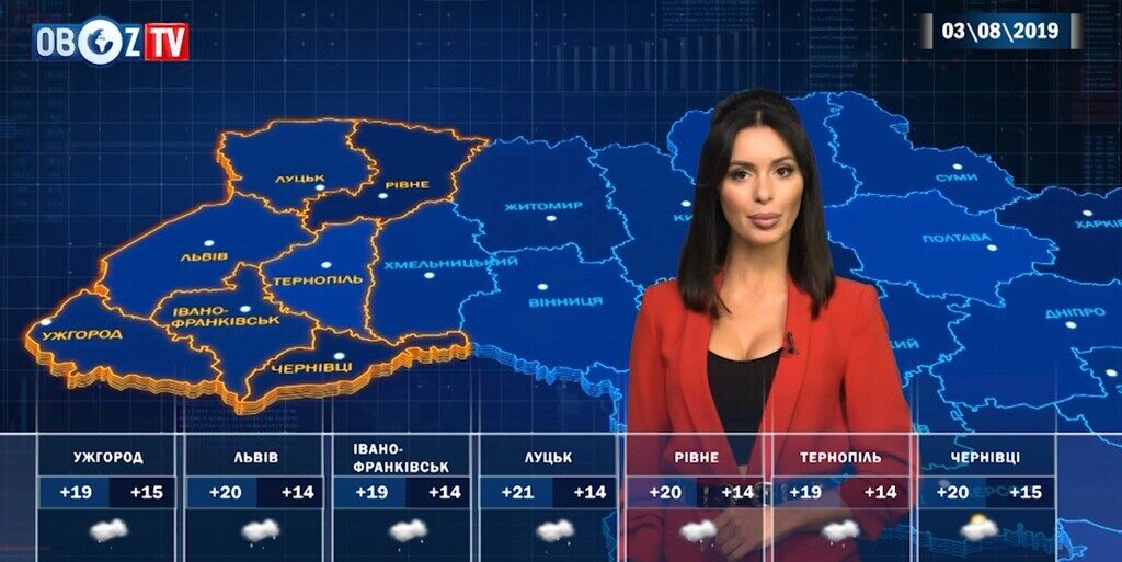 Прогноз погоди на 3 серпня від ObozTV
