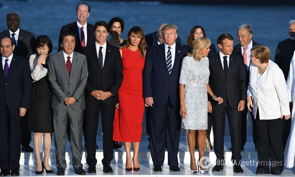 Фотосессия на саммите G7