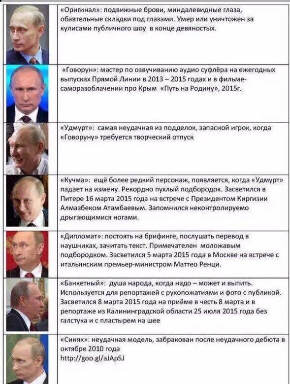 "Одна і та ж особа?!" Кардинальні зміни в зовнішності Путіна розбурхали мережу. Фото
