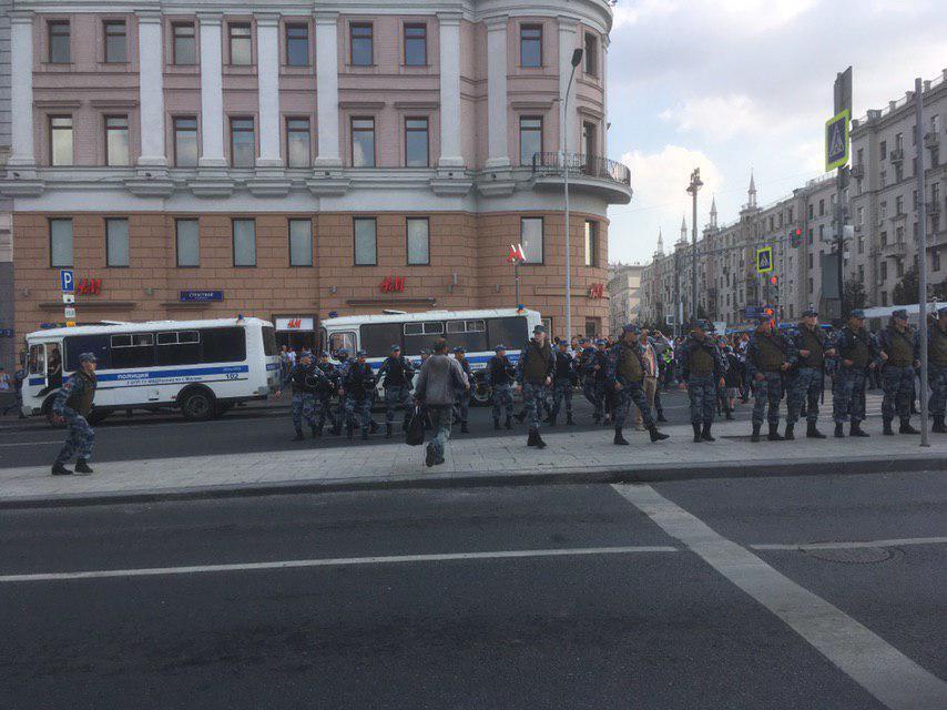 Протесты в Москве