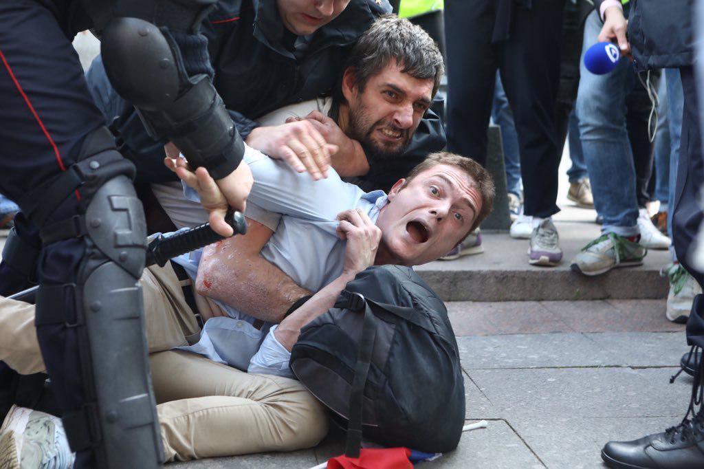 Затримання демонстрантів у Москві