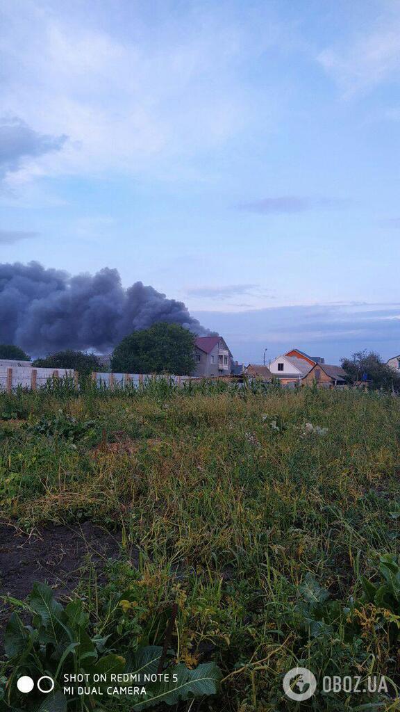 Пожар в Василькове