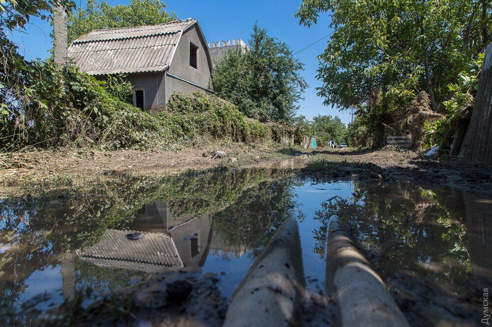 Последствия селевого потока в Одесской области