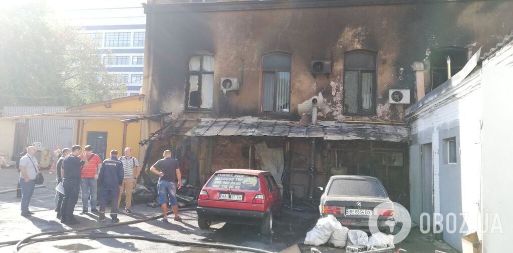 Пожежа у центрі Києва