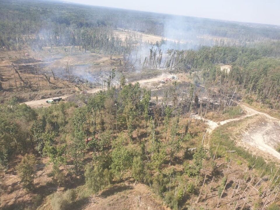 Место взрыва боеприпасов