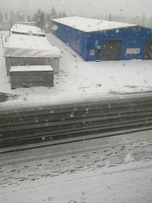 Норильск засыпало снегом