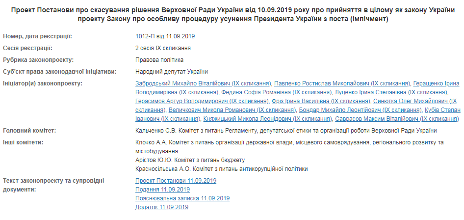 Закон Зеленского об импичменте внезапно заблокировали: что дальше