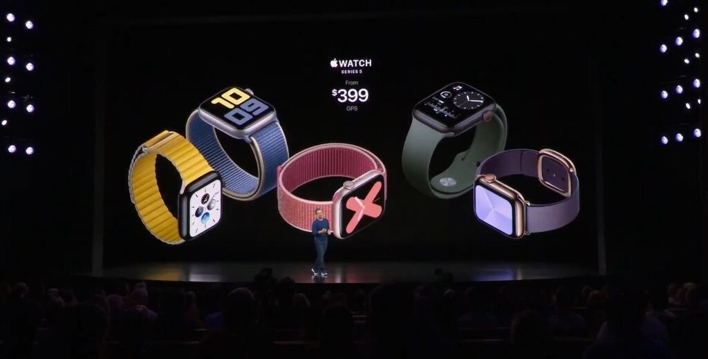 Компанія Apple представила годинник Apple Watch 5: характеристики і фото
