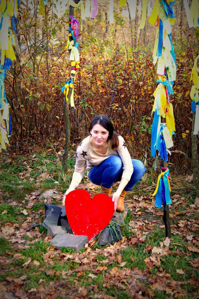 Христина у себе вдома, у Хмельницькій області, 2016 рік