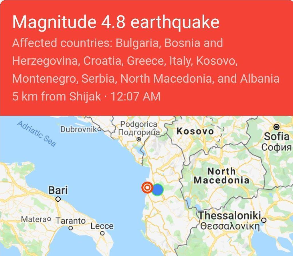 Албанию смяло мощное землетрясение