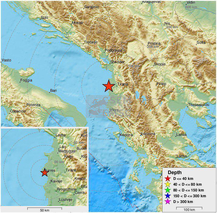В Албанії трапився найсильніший за 30 років землетрус