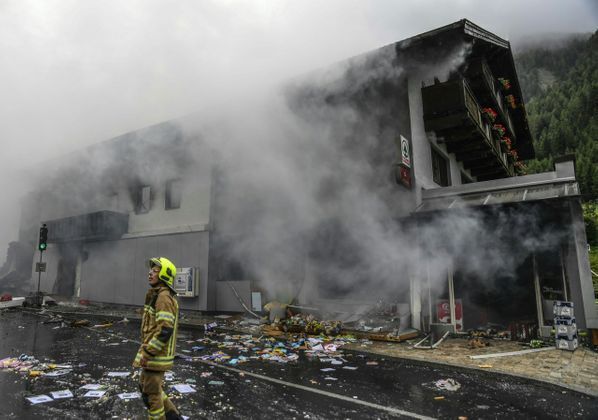 В Австрии взорвался магазин