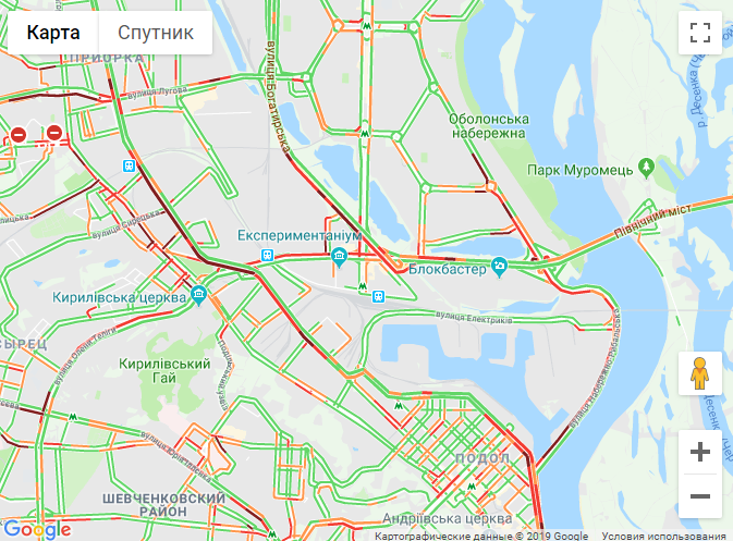 Карта пробок