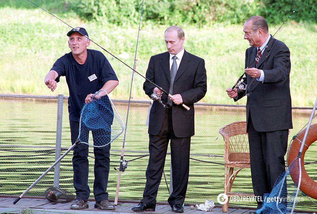 Жак Ширак и Владимир Путин