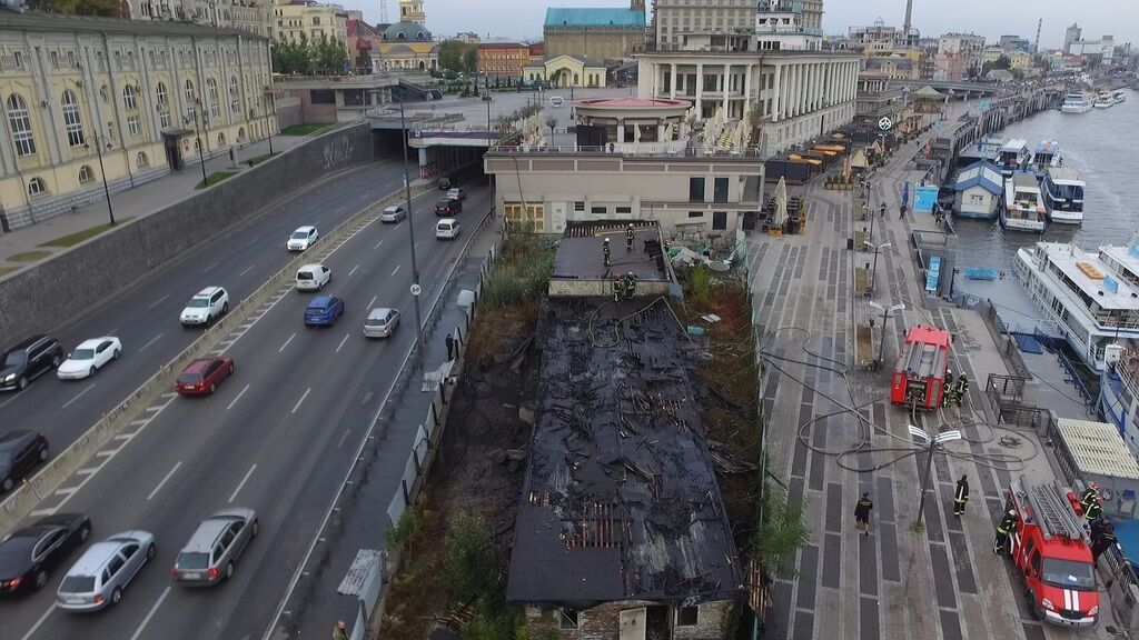 Пожежа в Києві на Подолі