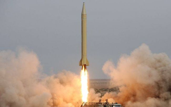 Запуск баллистической ракеты Ираном