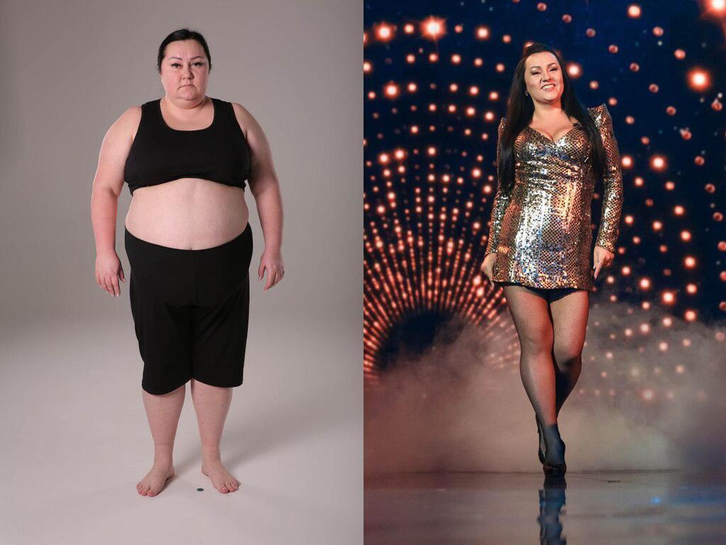Наталья до и после похудения