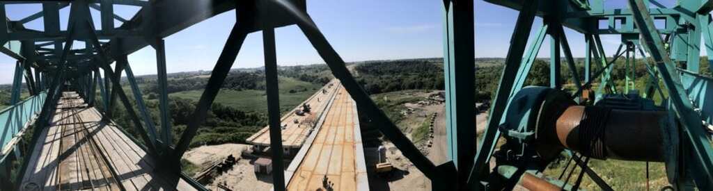 строительство Нового моста в Днепре