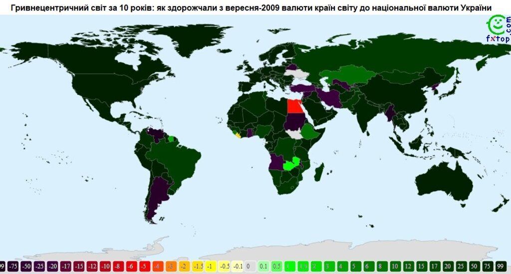 Гривня стала другою у рейтингу валют, які найбільше зміцнилися за останній рік