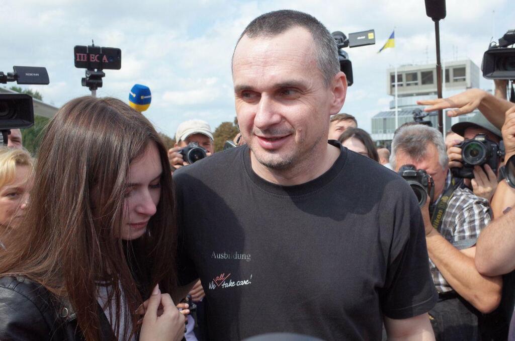 Олег Сенцов со своей дочкой Алиной