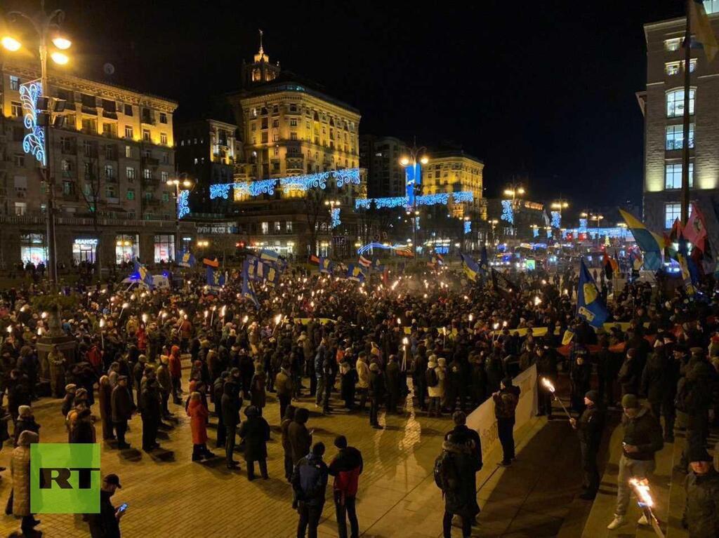 Хода в Києві на честь дня народження Бандери