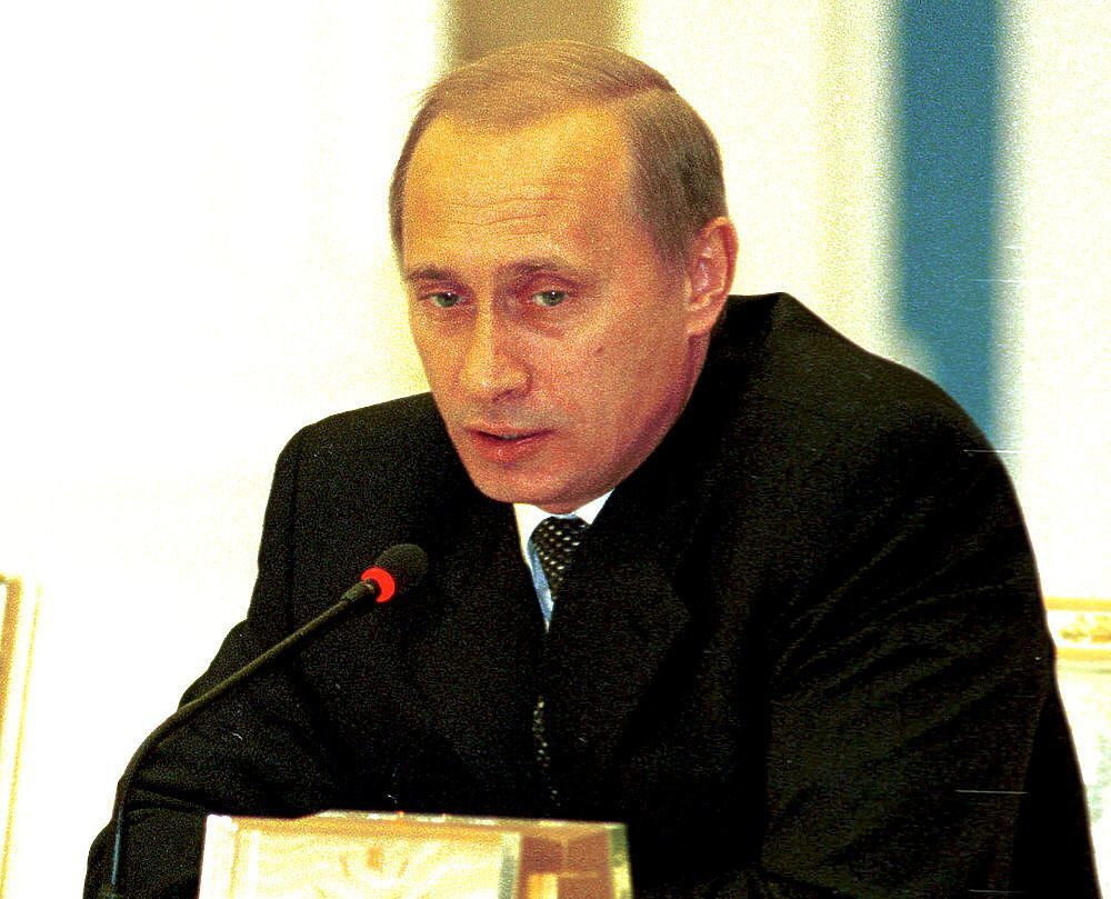 Президент России Владимир Путин. Фото Михаил Ковалев. 2001 г.