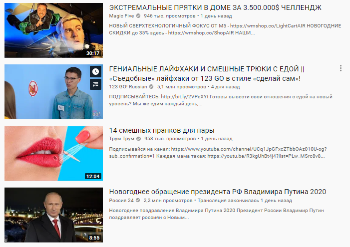 Привітання Путіна, "Блакитний вогник" і Пугачова: що шукали українці в мережі на Новий рік