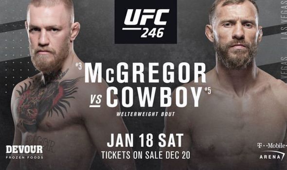 МакГрегор – Серроне: где смотреть онлайн UFC 246