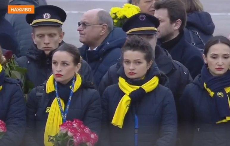 Прощание с погибшими украинцами