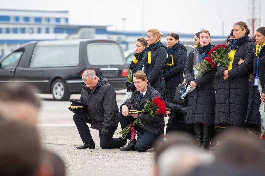 Прощание с погибшими украинцами