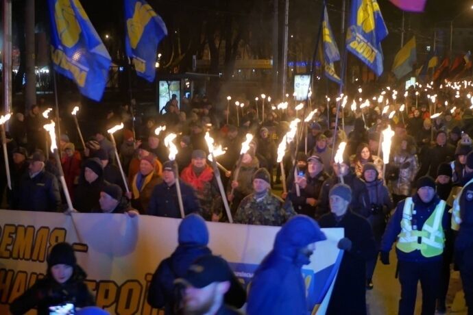В Киеве отпраздновали День рождения Бандеры