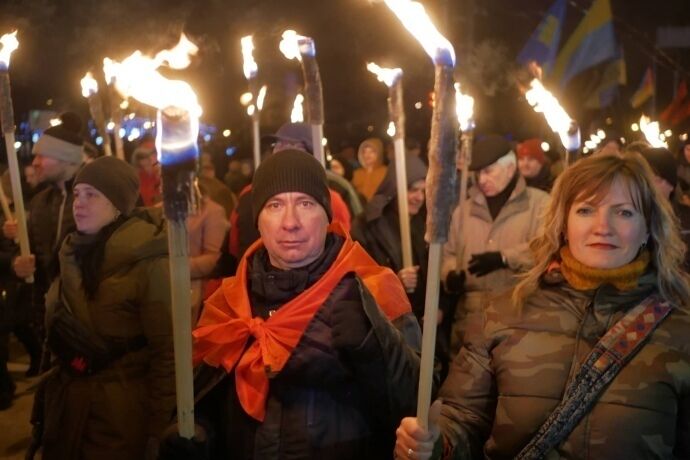 В Киеве отпраздновали День рождения Бандеры