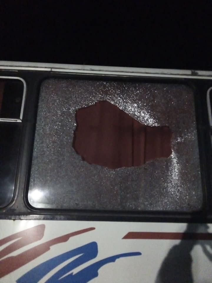 В Никополе обстреляли автобусы