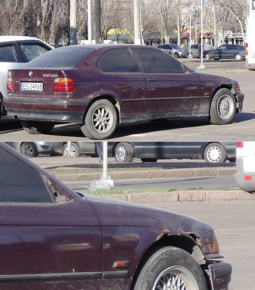 Стара BMW в шокуючому стані