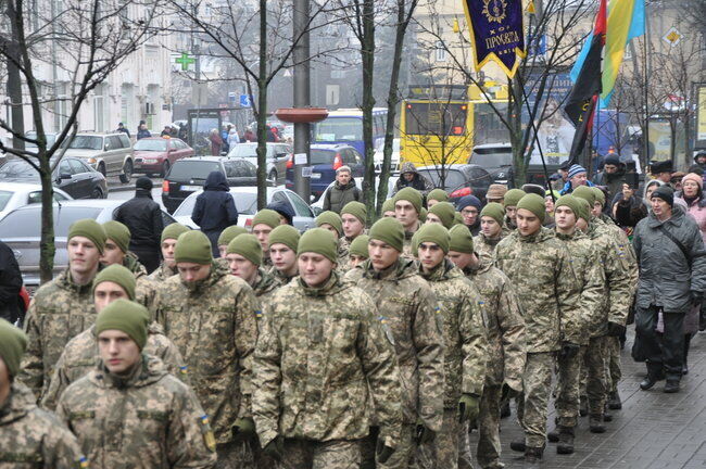 У Києві в День пам’яті Героїв Крут, 29 січня, розпочався марш пам'яті Героїв Крут