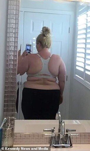 Жінка схудла на 70 кг після приниження в літаку. Фото до схуднення