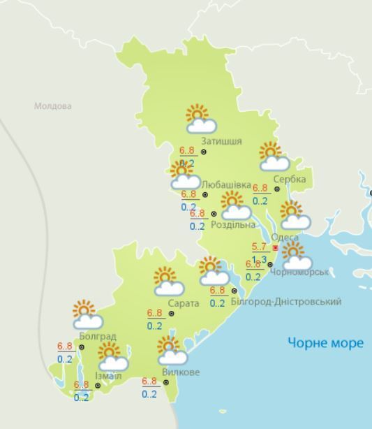 Синоптики рассказали о погоде на 30 января в Одессе