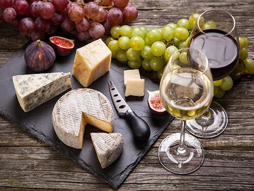 Дегустация вина и сыра