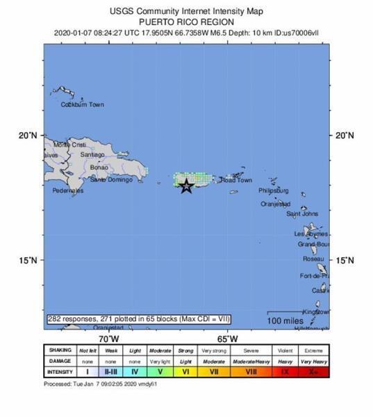 Землетрус у Пуерто-Рико