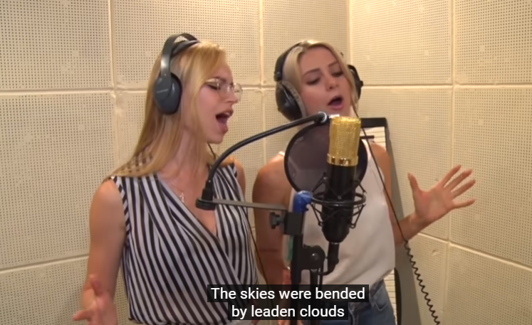 Качура и Лисовина выполнили пропагандистскую песню.