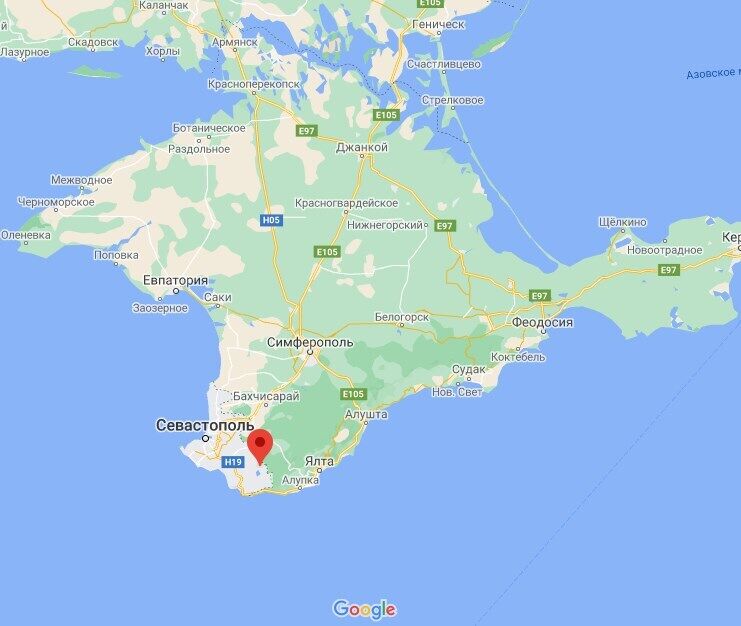 Водопад расположен в селе возле Севастополя