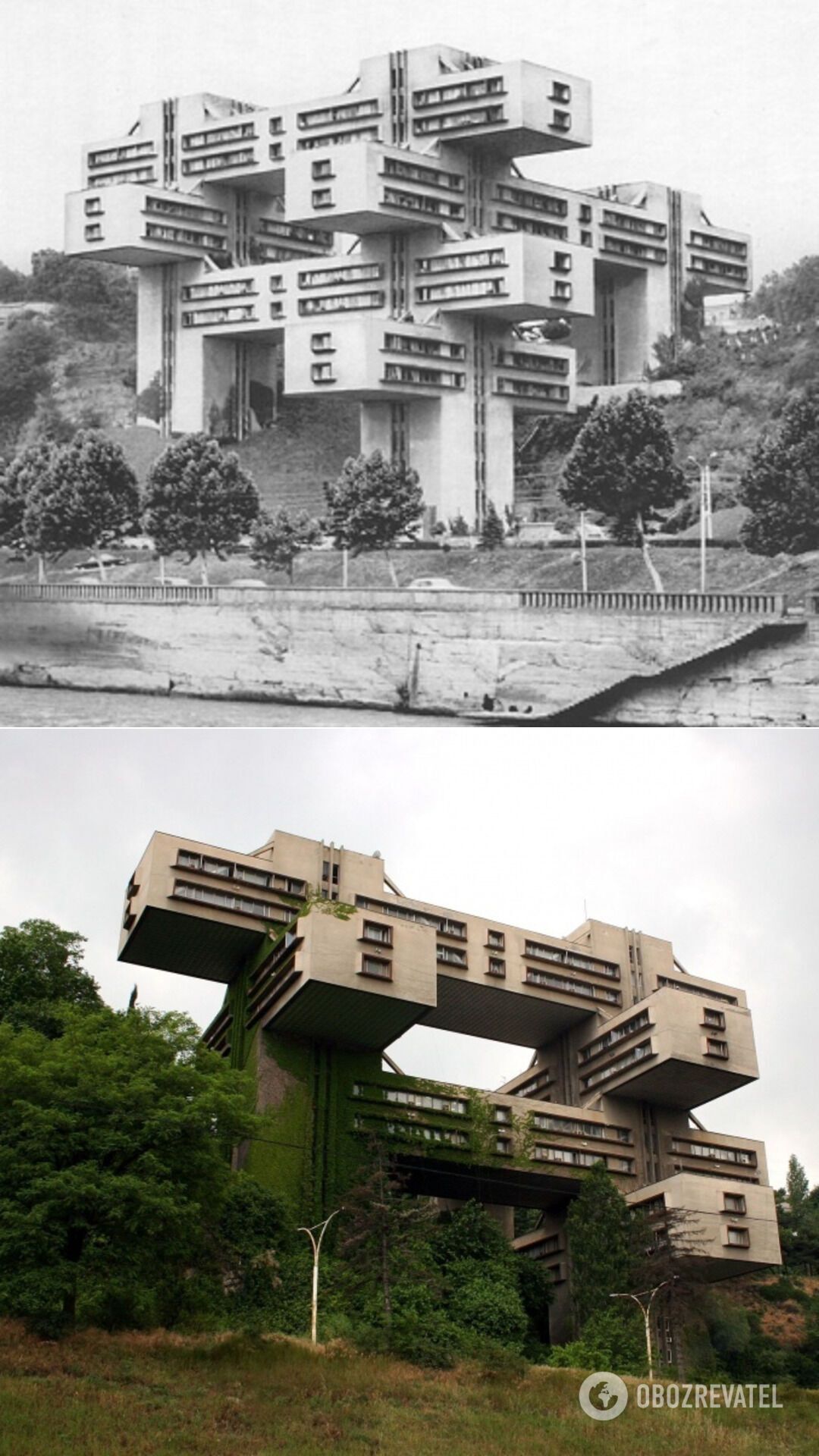 Инженерный корпус Министерства автомобильных дорог Грузинской ССР, Тбилиси (Грузия), 1975 год