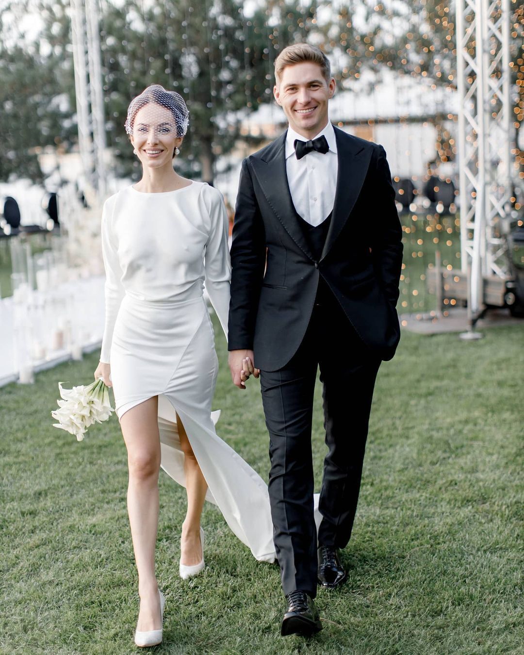 Остапчук и Горняк отпраздновали свадьбу в одном из загородных комплексов Киева.